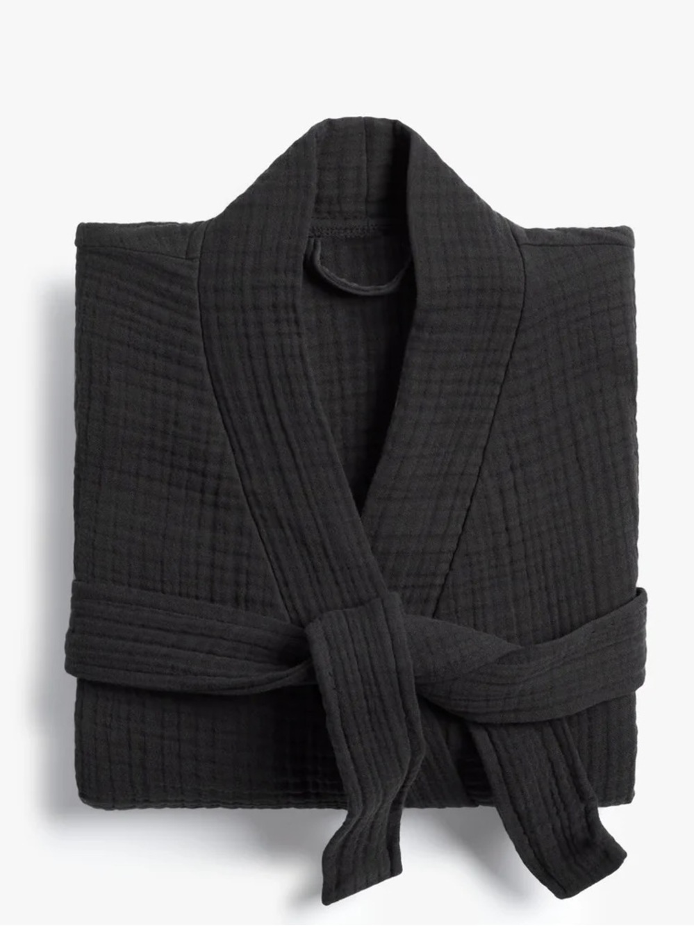 XS Parachute Cloud Cotton bath Robe women’s extra small dusk charcoal gray belt